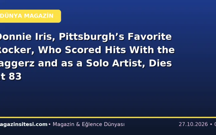Donnie Iris, Pittsburgh’s Favorite Rocker, Who Scored Hits With the Jaggerz and as a Solo Artist, Dies at 83