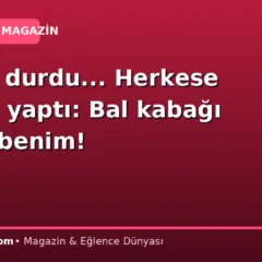 Durdu, durdu… Herkese sürpriz yaptı: Bal kabağı oğlum benim!