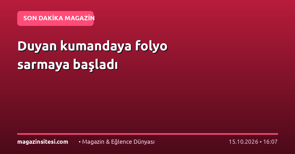 Duyan kumandaya folyo sarmaya başladı