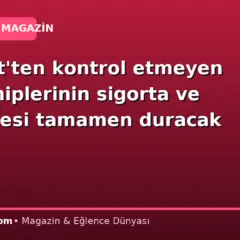 e-Devlet’ten kontrol etmeyen araç sahiplerinin sigorta ve muayenesi tamamen duracak