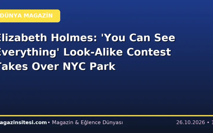 Elizabeth Holmes: ‘You Can See Everything’ Look-Alike Contest Takes Over NYC Park