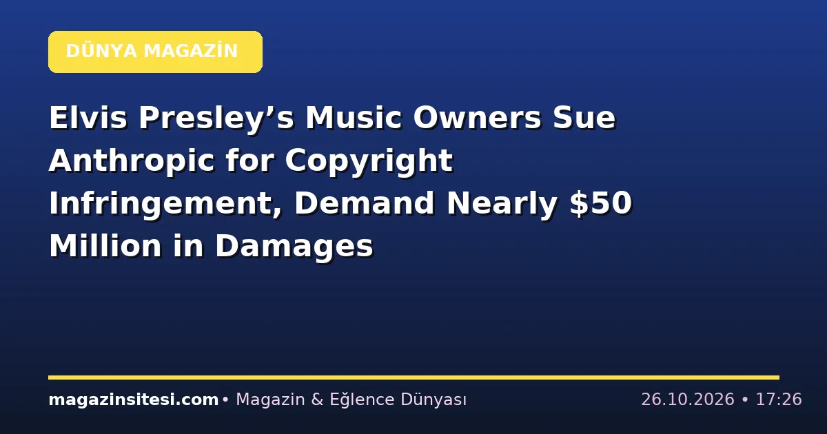 Elvis Presley’s Music Owners Sue Anthropic for Copyright Infringement, Demand Nearly $50 Million in Damages