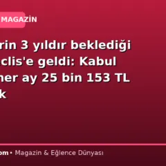 Emeklilerin 3 yıldır beklediği teklif Meclis’e geldi: Kabul edilirse her ay 25 bin 153 TL ödenecek