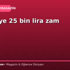 Emekliye 25 bin lira zam