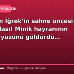 Emir Can İğrek’in sahne öncesi tatlı molası! Minik hayranının sürprizi yüzünü güldürdü…