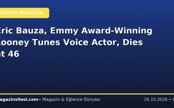 Eric Bauza, Emmy Award-Winning Looney Tunes Voice Actor, Dies at 46