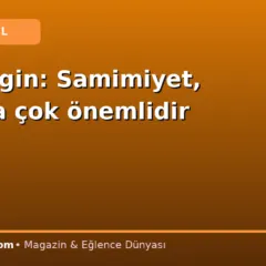 Erol Evgin: Samimiyet, sanatta çok önemlidir