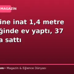 Eski eşine inat 1,4 metre genişliğinde ev yaptı, 37 milyona sattı