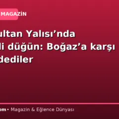 Esma Sultan Yalısı’nda görkemli düğün: Boğaz’a karşı “evet” dediler