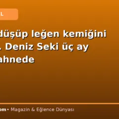 Evinde düşüp leğen kemiğini kırmıştı. Deniz Seki üç ay sonra sahnede