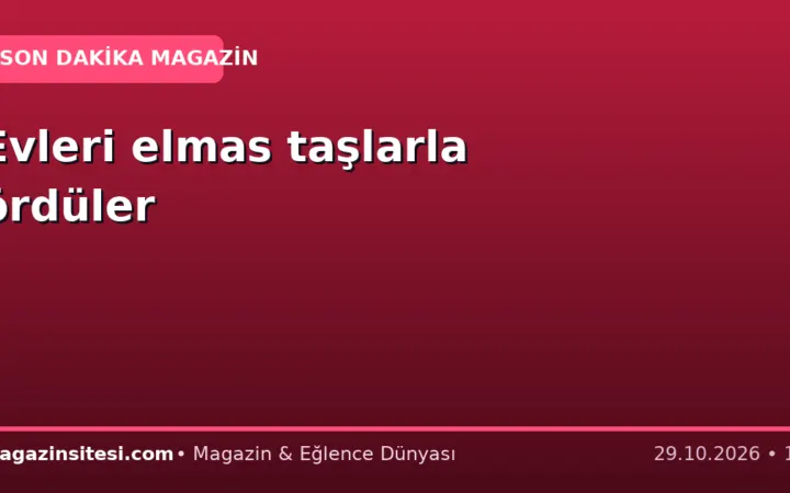 Evleri elmas taşlarla ördüler