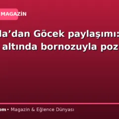 Ezgi Mola’dan Göcek paylaşımı: Yağmur altında bornozuyla poz verdi