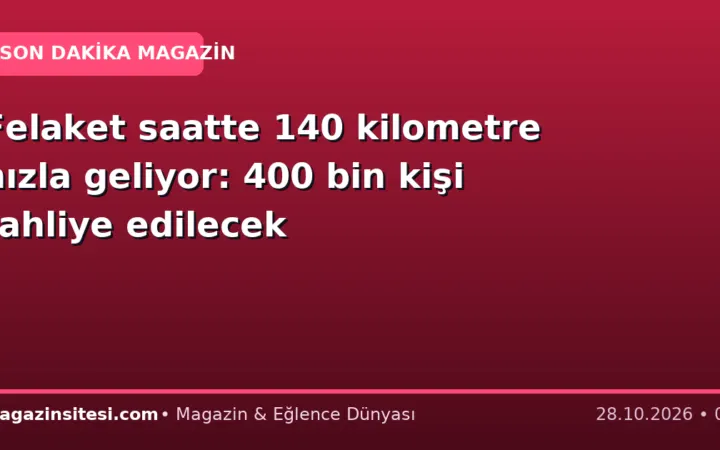 Felaket saatte 140 kilometre hızla geliyor: 400 bin kişi tahliye edilecek