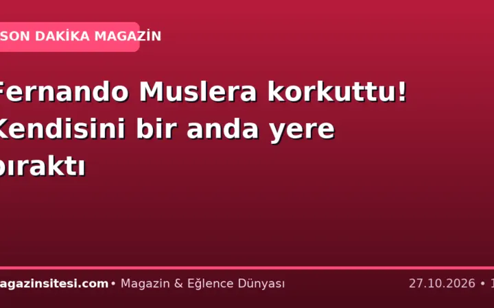 Fernando Muslera korkuttu! Kendisini bir anda yere bıraktı