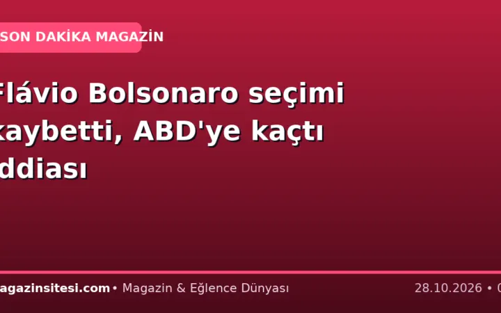 Flávio Bolsonaro seçimi kaybetti, ABD’ye kaçtı iddiası