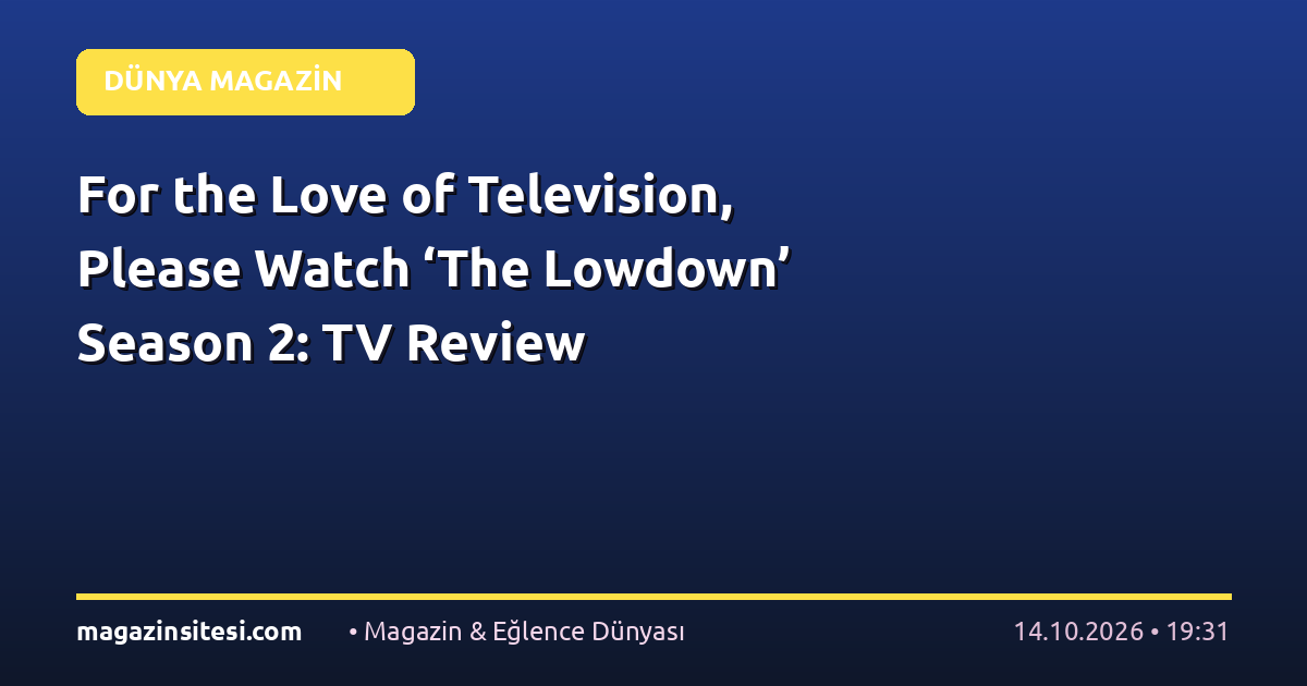 For the Love of Television, Please Watch ‘The Lowdown’ Season 2: TV Review