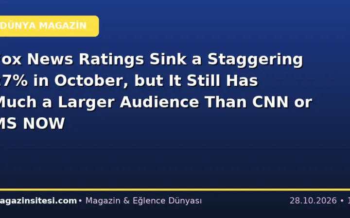 Fox News Ratings Sink a Staggering 27% in October, but It Still Has Much a Larger Audience Than CNN or MS NOW
