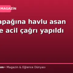 Fırın kapağına havlu asan herkese acil çağrı yapıldı