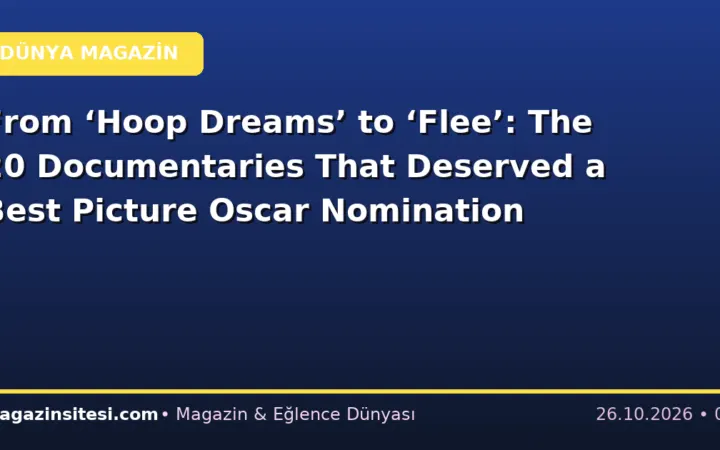 From ‘Hoop Dreams’ to ‘Flee’: The 20 Documentaries That Deserved a Best Picture Oscar Nomination
