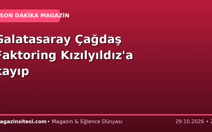 Galatasaray Çağdaş Faktoring Kızılyıldız’a kayıp