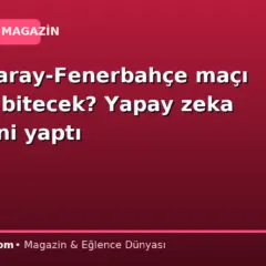Galatasaray-Fenerbahçe maçı kaç kaç bitecek? Yapay zeka tahminini yaptı