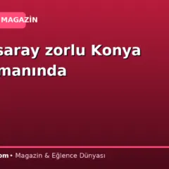 Galatasaray zorlu Konya deplasmanında