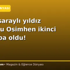 Galatasaraylı yıldız futbolcu Osimhen ikinci kez baba oldu!