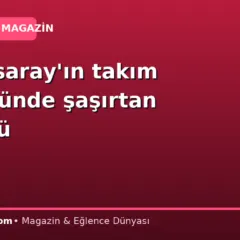 Galatasaray’ın takım otobüsünde şaşırtan görüntü