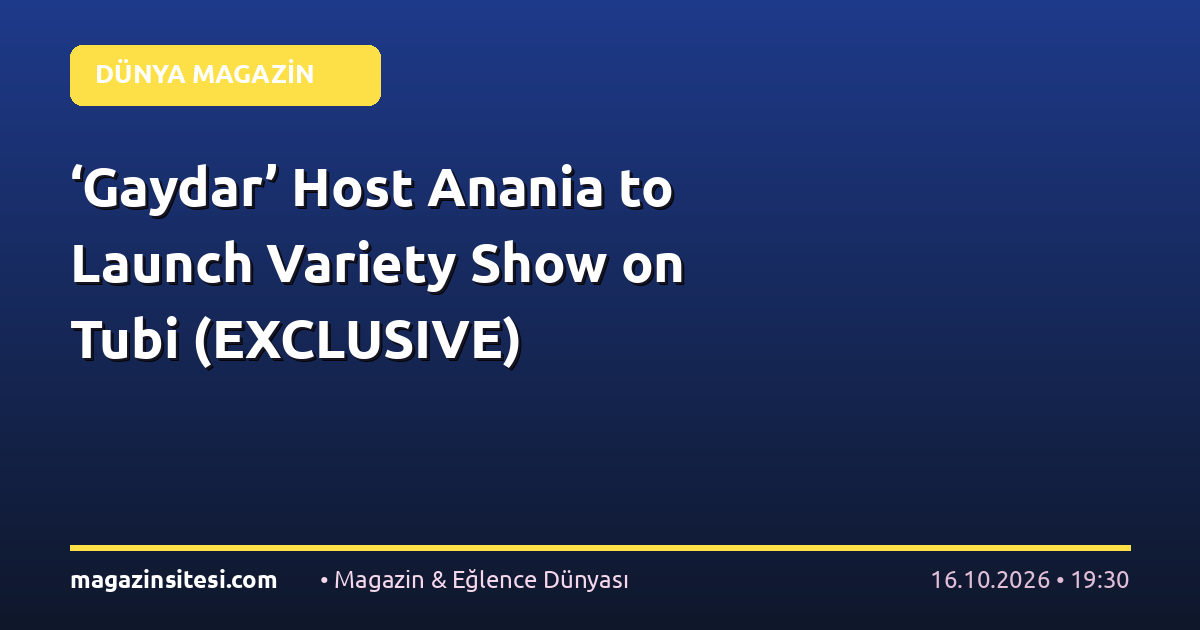 ‘Gaydar’ Host Anania to Launch Variety Show on Tubi (EXCLUSIVE)