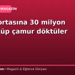 Gölün ortasına 30 milyon metreküp çamur döktüler