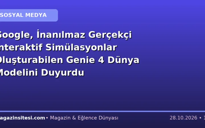 Google, İnanılmaz Gerçekçi İnteraktif Simülasyonlar Oluşturabilen Genie 4 Dünya Modelini Duyurdu