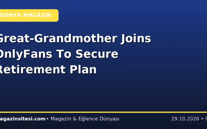 Great-Grandmother Joins OnlyFans To Secure Retirement Plan