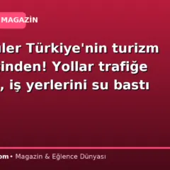 Görüntüler Türkiye’nin turizm başkentinden! Yollar trafiğe kapandı, iş yerlerini su bastı