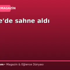 Harbiye’de sahne aldı