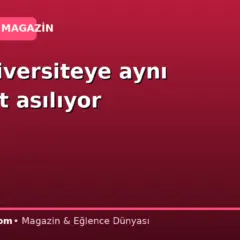 Her üniversiteye aynı pankart asılıyor