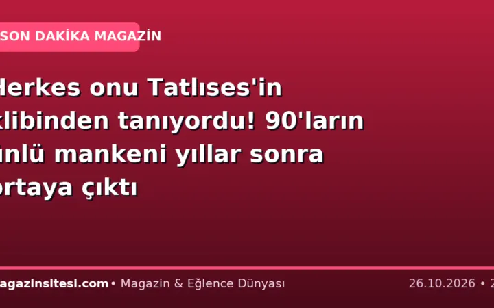 Herkes onu Tatlıses’in klibinden tanıyordu! 90’ların ünlü mankeni yıllar sonra ortaya çıktı