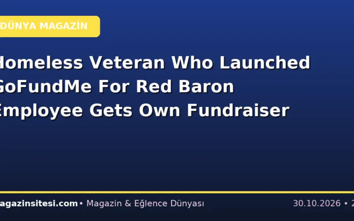 Homeless Veteran Who Launched GoFundMe For Red Baron Employee Gets Own Fundraiser
