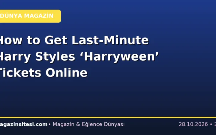 How to Get Last-Minute Harry Styles ‘Harryween’ Tickets Online