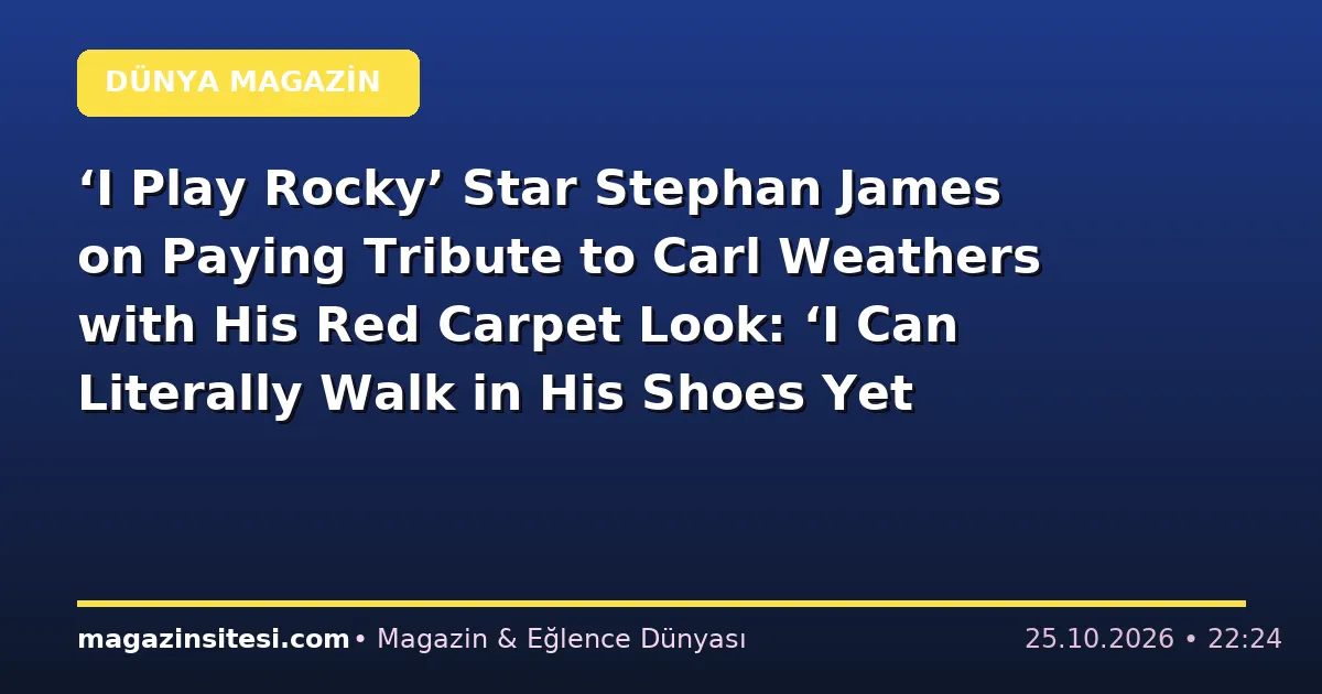 ‘I Play Rocky’ Star Stephan James on Paying Tribute to Carl Weathers with His Red Carpet Look: ‘I Can Literally Walk in His Shoes Yet Again’