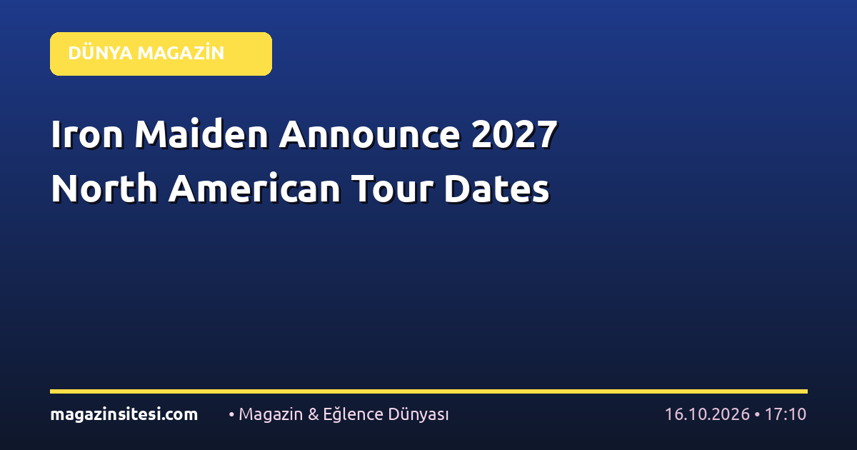 Iron Maiden Announce 2027 North American Tour Dates