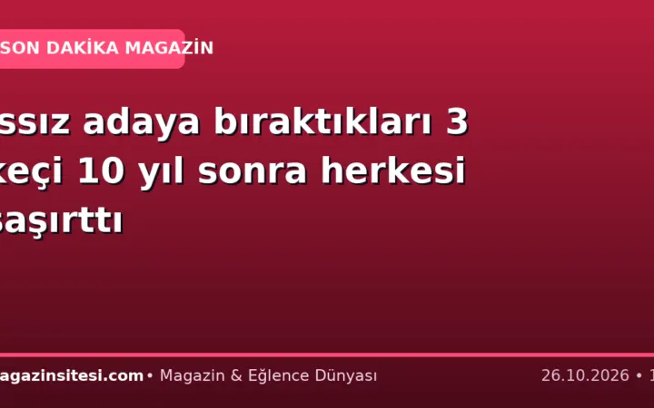 Issız adaya bıraktıkları 3 keçi 10 yıl sonra herkesi şaşırttı