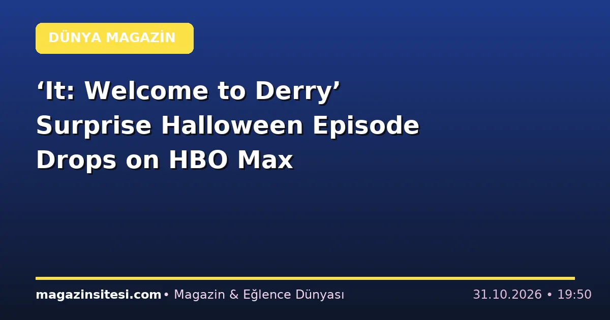 ‘It: Welcome to Derry’ Surprise Halloween Episode Drops on HBO Max