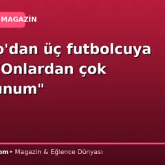Italiano’dan üç futbolcuya övgü: “Onlardan çok memnunum”