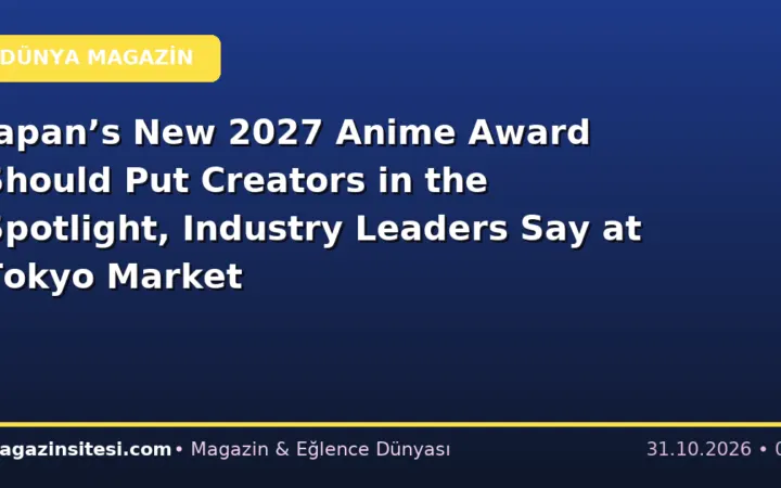 Japan’s New 2027 Anime Award Should Put Creators in the Spotlight, Industry Leaders Say at Tokyo Market