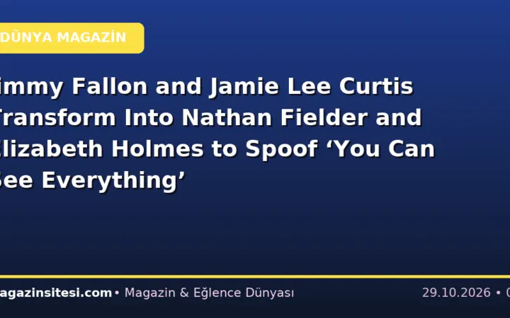 Jimmy Fallon and Jamie Lee Curtis Transform Into Nathan Fielder and Elizabeth Holmes to Spoof ‘You Can See Everything’