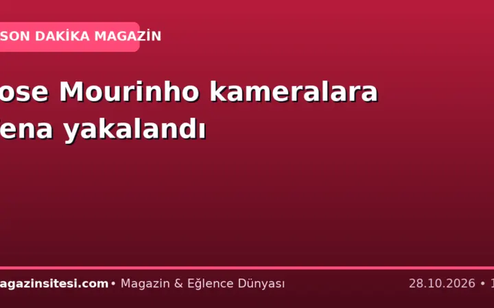 Jose Mourinho kameralara fena yakalandı