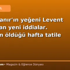 Kadir İnanır’ın yeğeni Levent İnanır’dan yeni iddialar. “Dayımın öldüğü hafta tatile gitti”