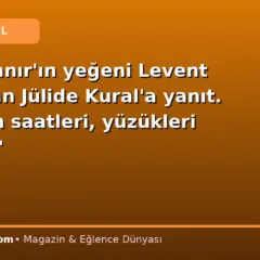 Kadir İnanır’ın yeğeni Levent İnanır’dan Jülide Kural’a yanıt. “Dayımın saatleri, yüzükleri nerede?”