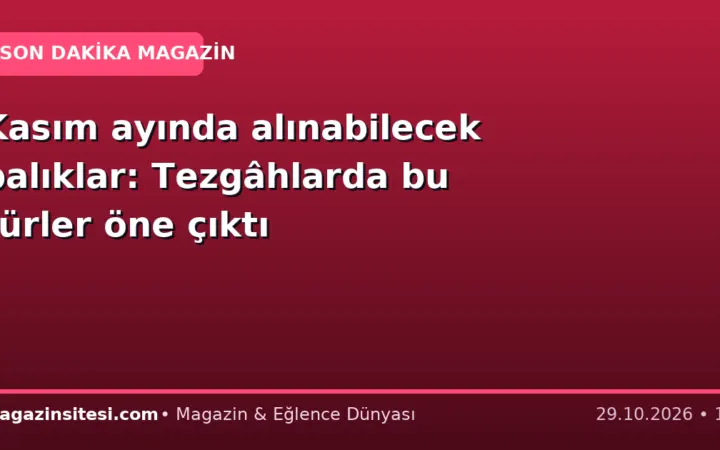 Kasım ayında alınabilecek balıklar: Tezgâhlarda bu türler öne çıktı