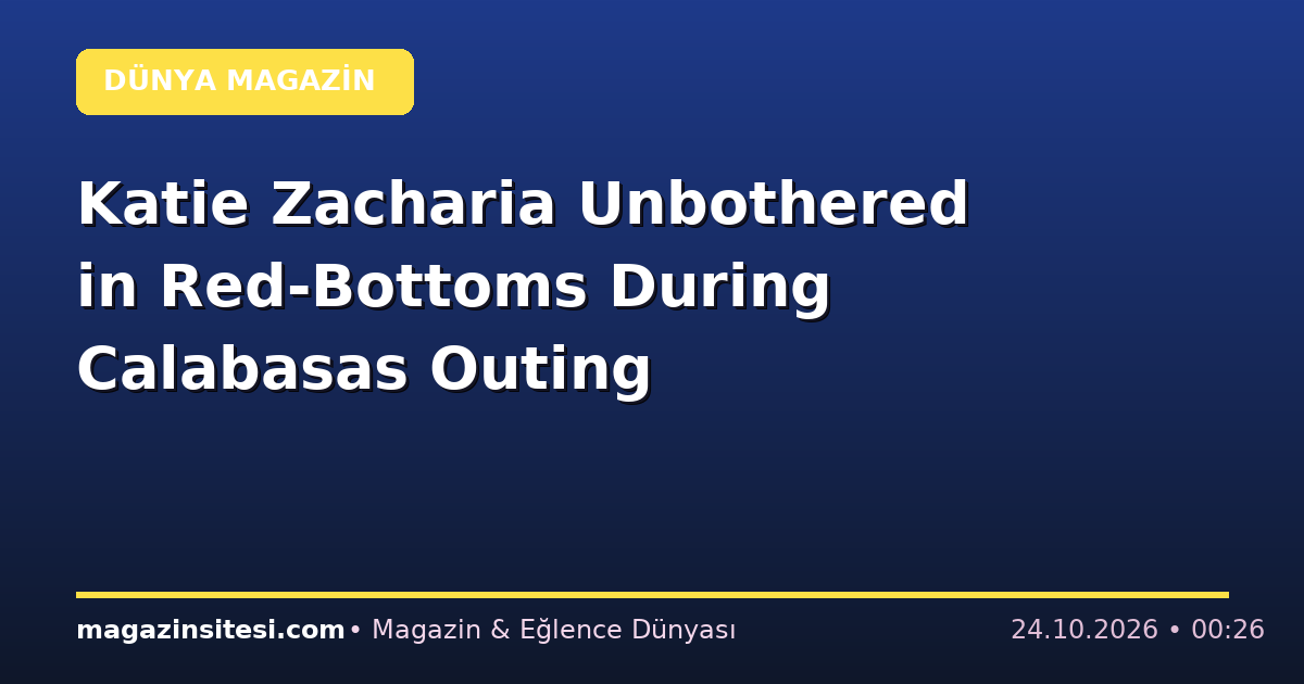 Katie Zacharia Unbothered in Red-Bottoms During Calabasas Outing